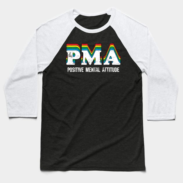 Positive Mental Attitude Baseball T-Shirt by SmokingPencils